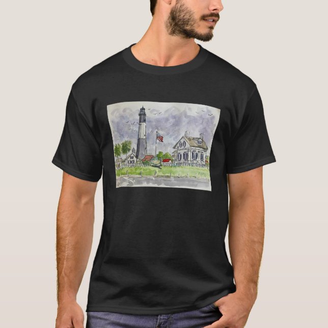 Georgia Tybee Island Lighthouse 1736 Design T Shir T-Shirt (Front)