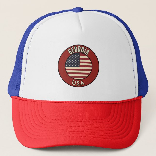 Georgia United States of America Trucker Hat (Front)