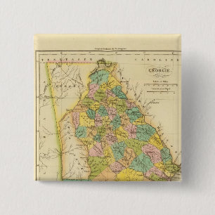 Georgia US 2 Inch Square Button