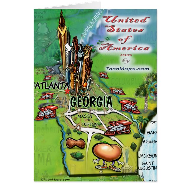 Georgia USA Card (Front)