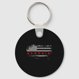 Georgia Usa Flag Keychain