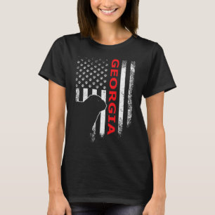 Georgia Usa Flag Patriotic. Ga Vintage Style T-Shirt