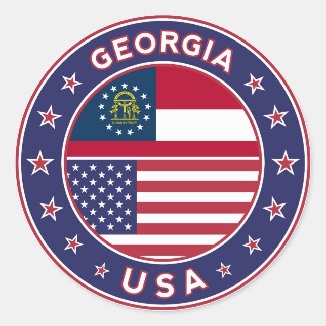 Georgia, USA States, Georgia sticker (Devant)