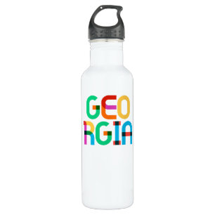 Georgia Vintage Retro Pop Art 80s Primary Colours 710 Ml Water Bottle