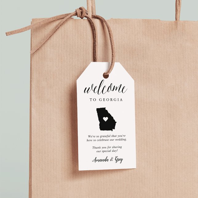Georgia Wedding Welcome Gift Tags (Creator Uploaded)