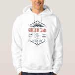 Georgian Bay Islands National Park Canada Vintage Hoodie<br><div class="desc">Georgian Bay Islands National Park Distressed Badge with unique park themed maple leaf design. The Park consists of 63 small islands or parts of islands in Georgian Bay.</div>