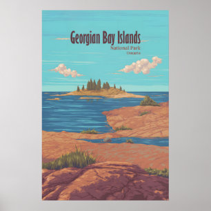 Georgian Bay Islands National Park Ontario Canada Poster