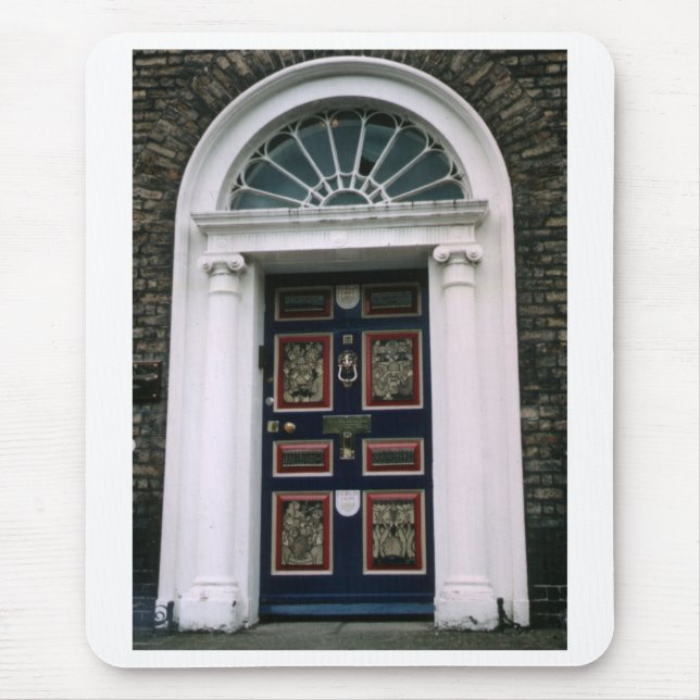 Georgian Dublin Door, Merrion Sq. Dublin Ireland Mouse Pad (Front)