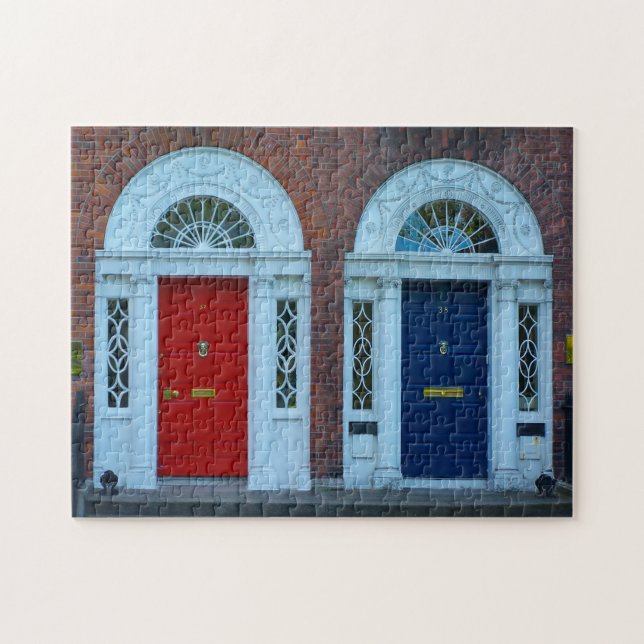 Georgian Dublin Doors Ireland. Jigsaw Puzzle (Horizontal)