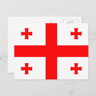 Georgian Flag, Flag of Georgia Postcard