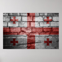 Georgian flag wall