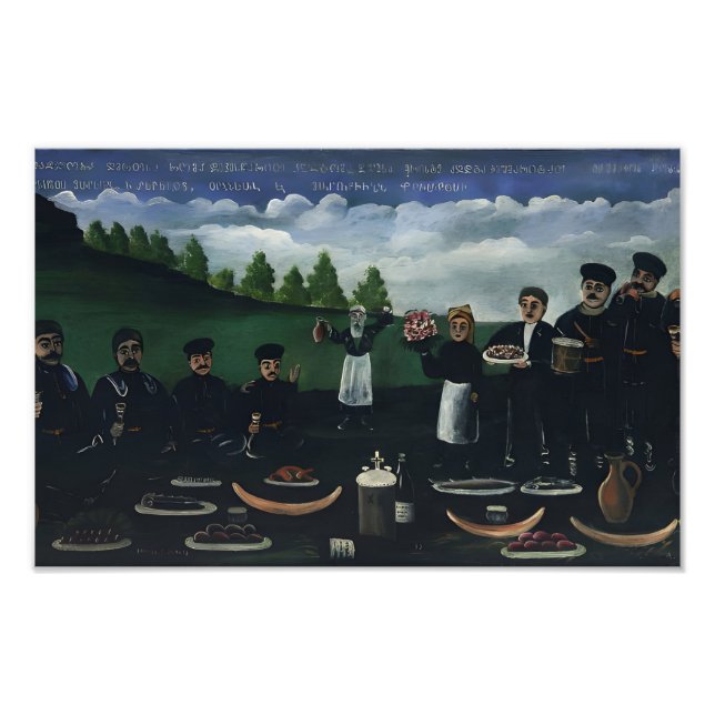 Georgian painter Niko Pirosmani Photo Print (Front)