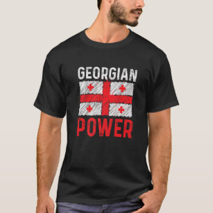 Georgian Power Caucasus Georgia Flag Patriotic T-Shirt