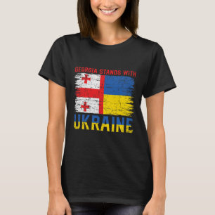 Georgian-ukrainian Flag Flag - Friendly Countries T-Shirt