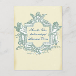 Georgiana (Cream) Save the Date Announcement Postcard