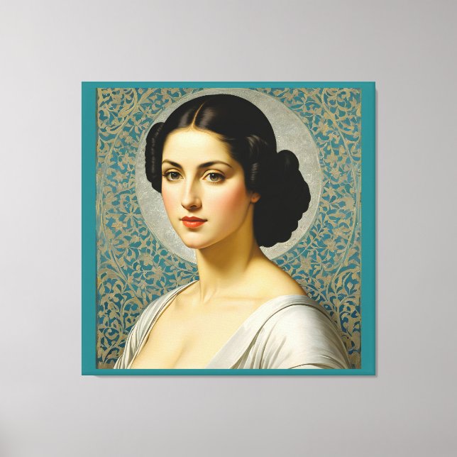 "Georgiana Ruth Cole" Fine Art Woman's Portrait Canvas Print (Front)