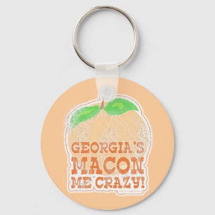 Georgia's Macon Me Crazy! Keychain