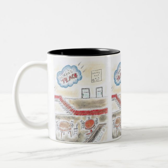 georgia's place Two-Tone coffee mug (Left)