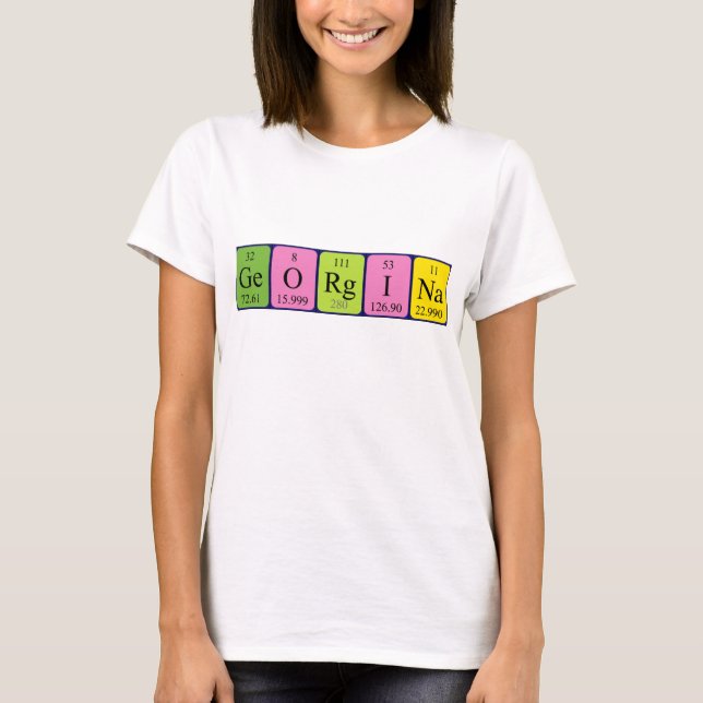 Georgina periodic table name shirt (Front)
