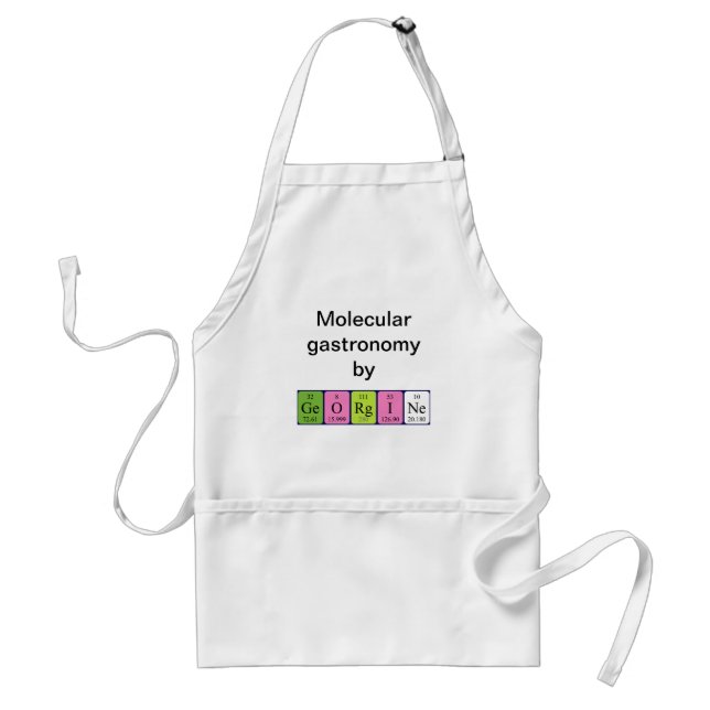 Georgine periodic table name apron (Front)