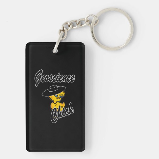 Geoscience Chick #4 Keychain (Back)