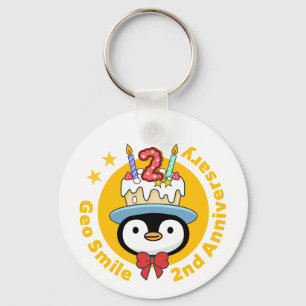 GeoSmile Keychain