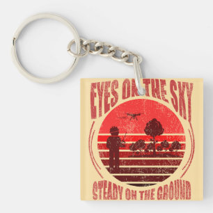 Geospatial/Surveyor Drone Keys Keychain