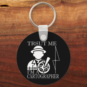 Geospatial/Surveyor Keys Keychain