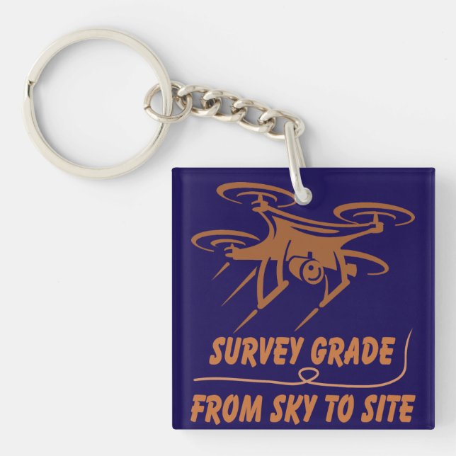  Geospatial/Surveyor keys Keychain (Front)