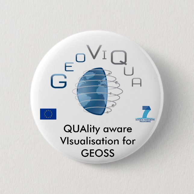 GeoViQua project 2 Inch Round Button (Front)