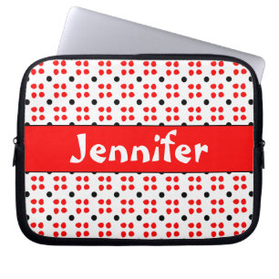 Gepersonaliseerde Stippen patroon Laptop Sleeve
