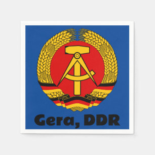 Gera, East Germany - DDR GDR Ostdeutschland Napkin