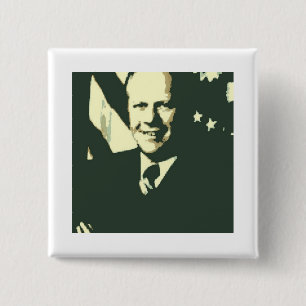 Gerald Ford 2 Inch Square Button