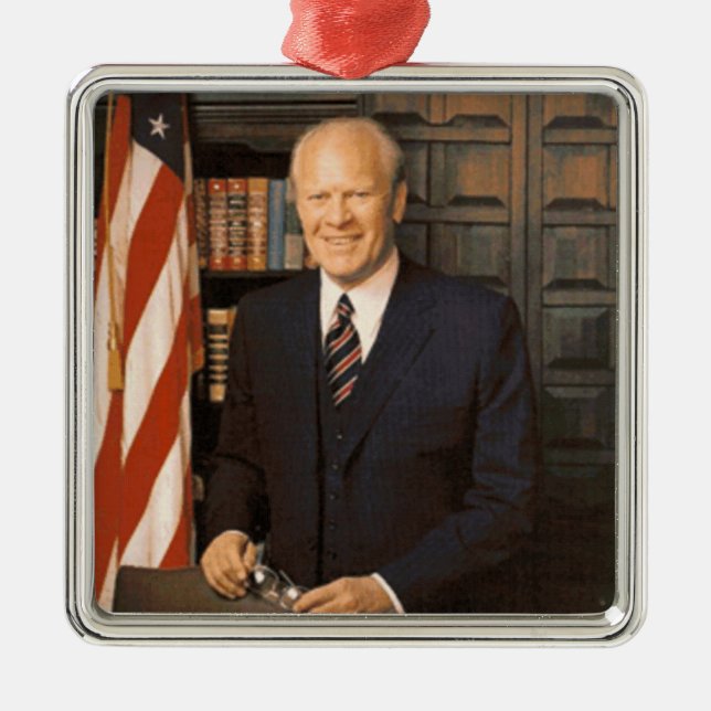 Gerald Ford Metal Ornament (Front)