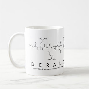 Gerald peptide name mug