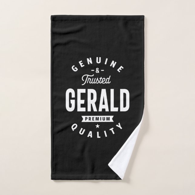 Gerald Personalized Name Birthday Hand Towel (Hand Towel)
