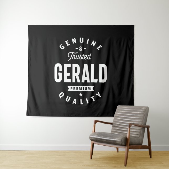 Gerald Personalized Name Birthday Tapestry (In Situ (Horizontal))