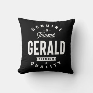 Gerald Personalized Name Birthday Throw Pillow