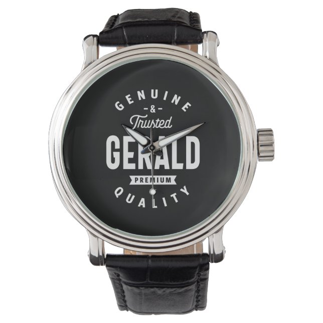 Gerald Personalized Name Birthday Watch (Front)