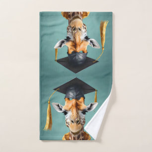 Gerald The Giraffe Graduates,  Hand Towel