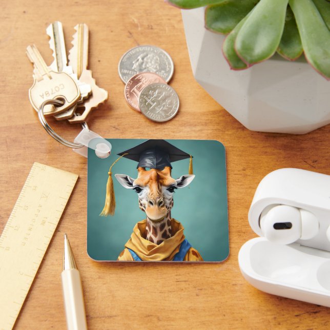 Gerald The Giraffe Graduates,  Keychain (Desk)