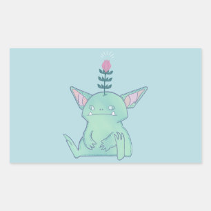 Gerald the Goblin   Cute Grumpy Fantasy Creature  Sticker