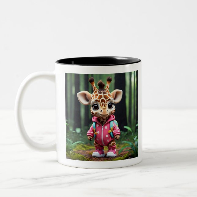 "Gerald's Jungle Jaunt" Two-Tone Coffee Mug (Left)