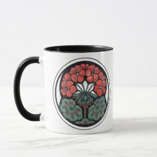 Geranium Art Nouveau Mug