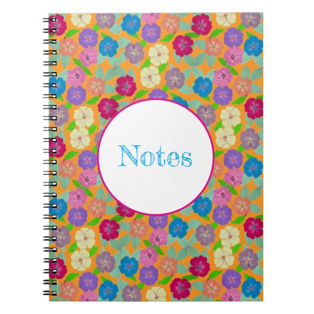 Geranium Flowers Notebook (Front)