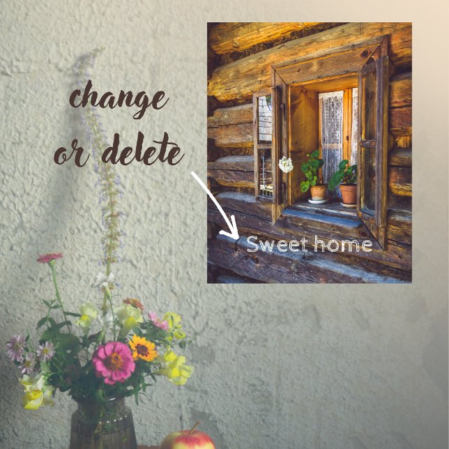 Geranium flowers on the window  poster (Creator Uploaded)