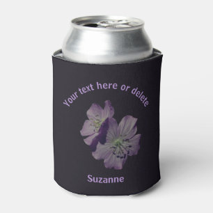 Geranium Flowers Personalized Can Cooler