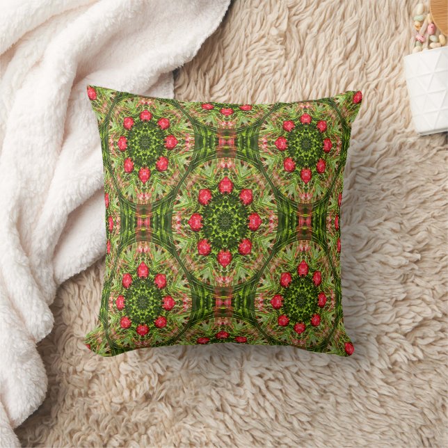 Geranium Gardens..... Throw Pillow (Blanket)