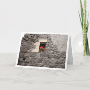 Geranium in Window Card