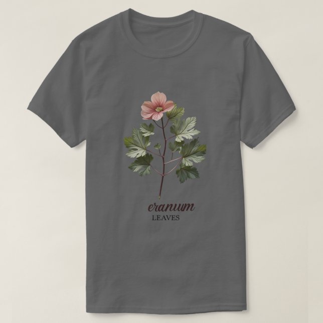 Geranium leaves t shirt design  (Design Front)